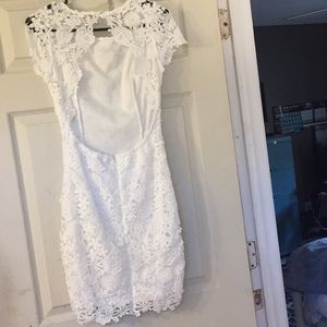 Lulus Lace Dress Open Back size Small